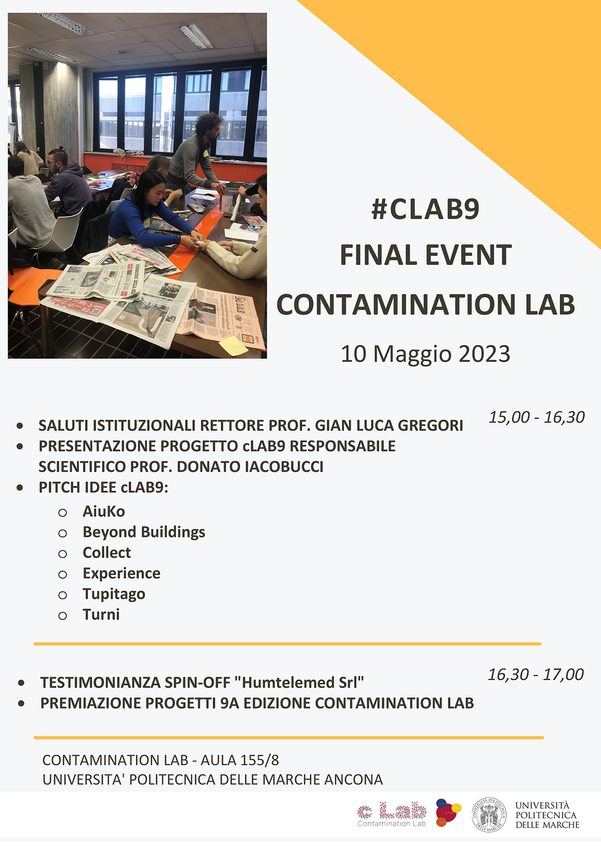 final event - contamination lab